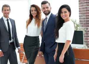 successful business team in office